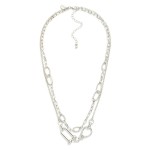 Wholesale metal Multi Link Layered Chain Link Necklace L Extender L