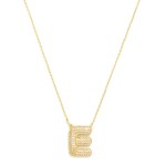 Wholesale do Everything Love Chain Link Necklace Cubic Zirconia Pave Initial Pen