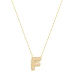 Wholesale do Everything Love Chain Link Necklace Cubic Zirconia Pave Initial Pen