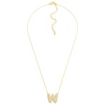 Wholesale do Everything Love Chain Link Necklace Cubic Zirconia Pave Initial Pen