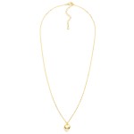 Wholesale chain Link Necklace Puffer Heart Pendant L Extender L k Gold Hypoaller