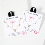 Wholesale dainty Chain Link Necklace Metal Bow Stations Gold Dipped Made Korea E