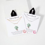 Wholesale layered Dainty Chain Link Necklace Metal Cubic Zirconia Pendant L Exte