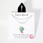 Wholesale layered Dainty Chain Link Necklace Metal Cubic Zirconia Pendant L Exte