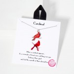 Wholesale dainty Chain Link Necklace Red Cardinal Pendant L Extender L Made Kore