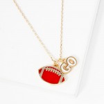 Wholesale dainty Chain Link Necklace Enamel Football GO Pendants L Extender L Ma