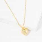 Wholesale dainty Chain Link Necklace Metal Strawberry Pendant L Extender L Hypoa