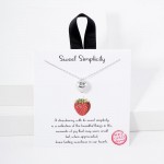 Wholesale dainty Chain Link Necklace Metal Strawberry Pendant L Extender L Hypoa