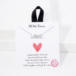 Wholesale dainty Chain Link Necklace LOVE Pendant L Extender L Hypoallergenic Br