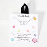 Wholesale dainty Chain Link Necklace Metal Interlocked Clover Pendant n L Extend