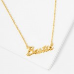 Wholesale dainty Chain Link Necklace Bestie Pendant L Extender L Hypoallergenic