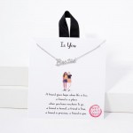 Wholesale dainty Chain Link Necklace Bestie Pendant L Extender L Hypoallergenic
