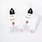 Wholesale dainty Chain Link Necklace Bestie Pendant L Extender L Hypoallergenic