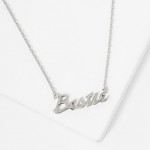Wholesale dainty Chain Link Necklace Bestie Pendant L Extender L Hypoallergenic
