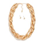 Wholesale layered Metal Spaghetti Bead Necklace Metal Ball Studs Included L Exte