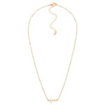 Wholesale chain Link Dainty East West Cross Necklace Painted Link Detail L Exten