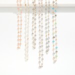 Wholesale chain Link Necklace Faceted Bead Stations L Extender L