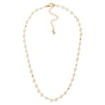 Chain Link Necklace Featuring Faceted Bead Stations

- Approximately 16" L
- Extender 3" L