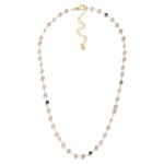 Wholesale chain Link Necklace Faceted Bead Stations L
