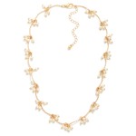 Wholesale linked Twisted Metal Drop Earring Pearl Cluster Details L