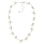 Wholesale linked Twisted Metal Drop Earring Pearl Cluster Details L