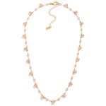 Wholesale chain Link Necklace Teardrop Glass Crystal Charms Faceted Beads L Exte