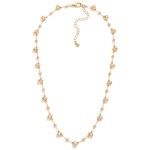 Wholesale chain Link Necklace Teardrop Glass Crystal Charms Faceted Beads L Exte
