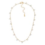 Wholesale chain Link Necklace Teardrop Glass Crystal Charms Faceted Beads L Exte