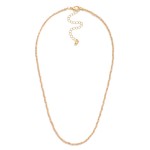 Wholesale faceted Bead Metal Beaded Necklace L Extender L