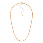 Wholesale faceted Bead Metal Beaded Necklace L Extender L