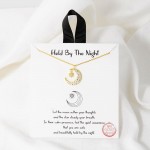 Wholesale dainty Chain Link Necklace Cubic Zirconia Moon Stars Pendant L Extende
