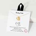 Wholesale dainty Chain Link Necklace Metal Cowboy Boot Horseshoe Pendants L Exte