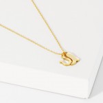 Wholesale dainty Chain Link Necklace Metal Cowboy Boot Horseshoe Pendants L Exte