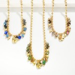 Wholesale ball Chain Necklace Faceted Bead Metal Charms L Extender L