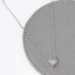 Dainty Chain Link Necklace Featuring Cubic Zirconia Heart Pendant 

- Gold Dipped 
- Approximately 15.5" L
- Extender  2" L
