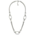 Wholesale franco Chain Link Necklace U Links Ovals Links Gold Dipped Extender L