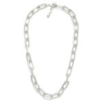 Wholesale chain Link Necklace Twisted Metal Links L Extender L