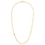 Wholesale paperclip Chain Link Necklace Gold Dipped L Extender L