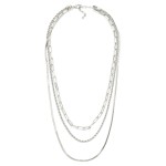 Wholesale layered Chain Link Necklace Herringbone Twisted Paperclip Chains Gold