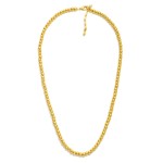 Wholesale metal Beaded Necklace Gold Dipped L Extender L