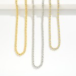 Wholesale metal Beaded Necklace Gold Dipped L Extender L