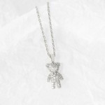 Wholesale dainty Chain Link Necklace Cubic Zirconia Sea Turtle Pendant L Extende