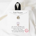 Wholesale dainty Chain Link Necklace Metal Shell Pearl Pendant Cubic Zirconia De