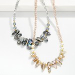 Wholesale shell Pearl Faceted Bead Beaded Necklace L Extender L
