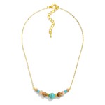 Wholesale dainty Chain Link Necklace Stone Faceted Beaded Accent L Extender L