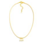 Wholesale leather Necklace Teardrop Pearl Pendants L Extender L