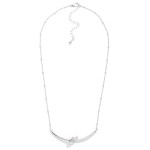 Wholesale chain Link Necklace Metal Knotted Bar Detail L Extender L