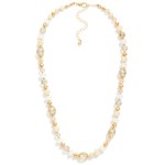 Wholesale faceted Metal Bead Beaded Necklace L Extender L