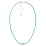 Wholesale faceted Bead Beaded Necklace Metal Rhinestone Disks L Extender L