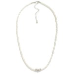 Wholesale pearl Beaded Necklace Disc Beads L